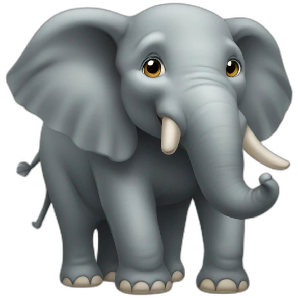 Éléphant qui fait un prout emoji