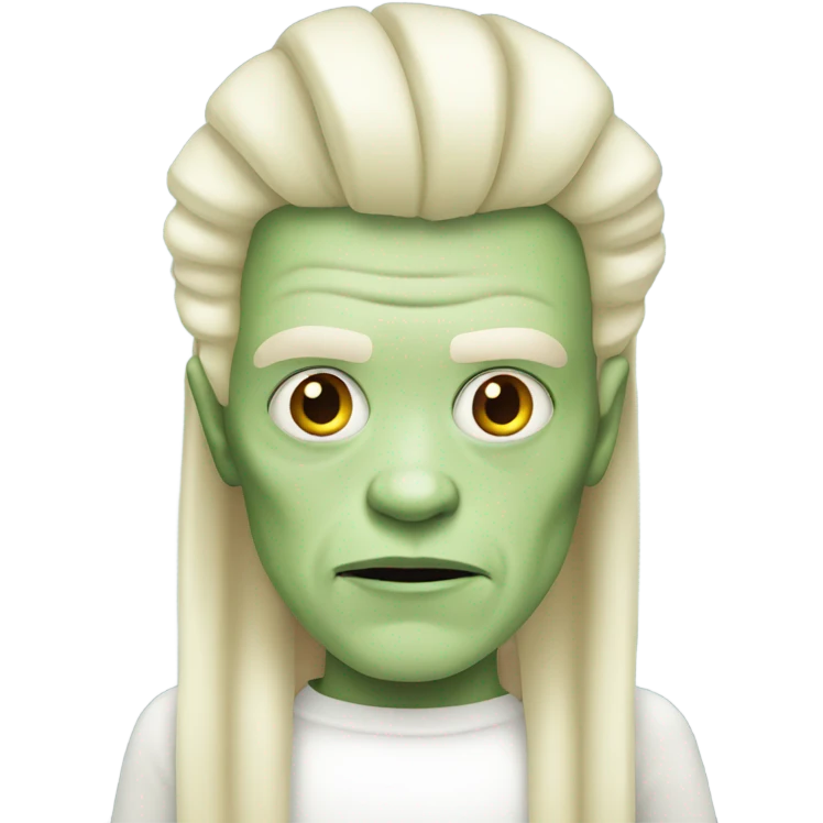 Albino blonde Frankenstein  emoji