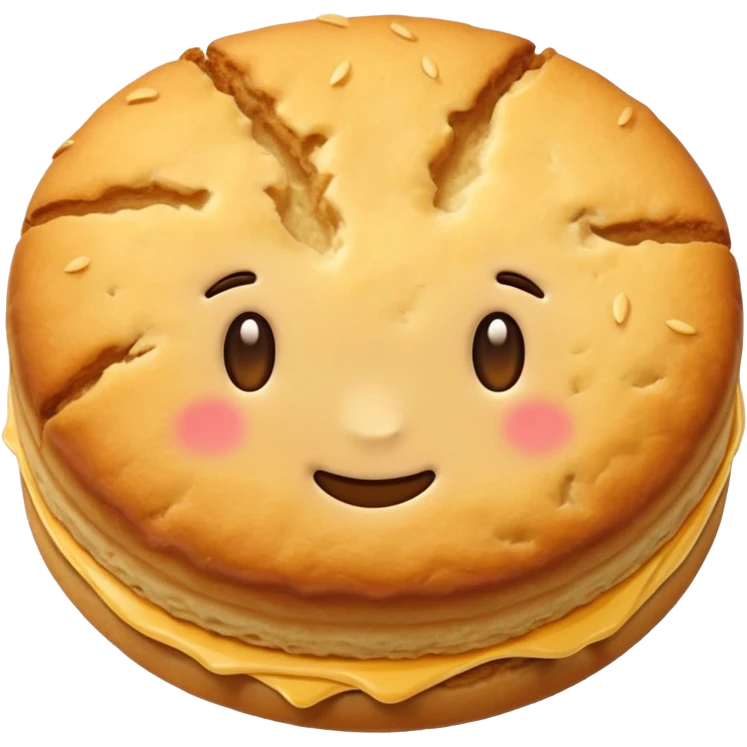 one biscuit emoji