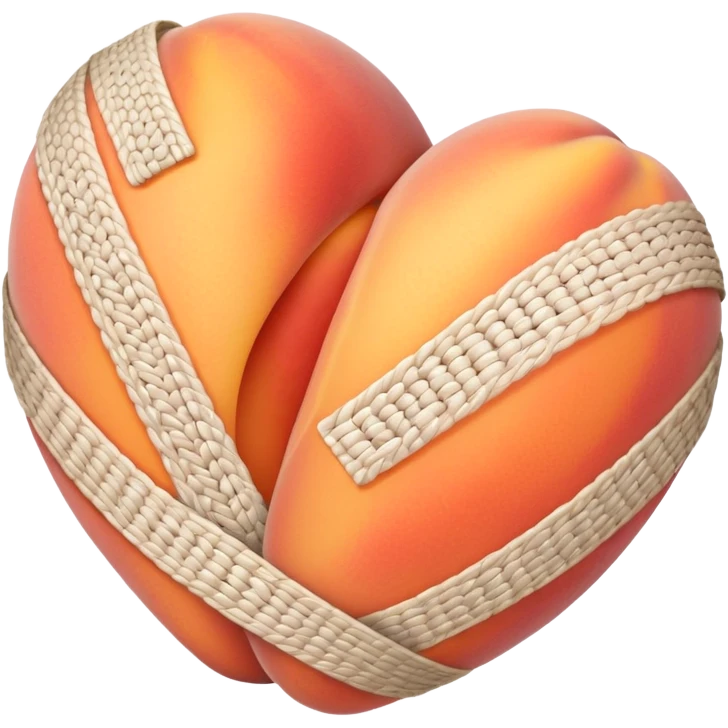 Peach bandage emoji