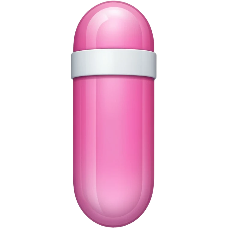 pink and white capsule emoji