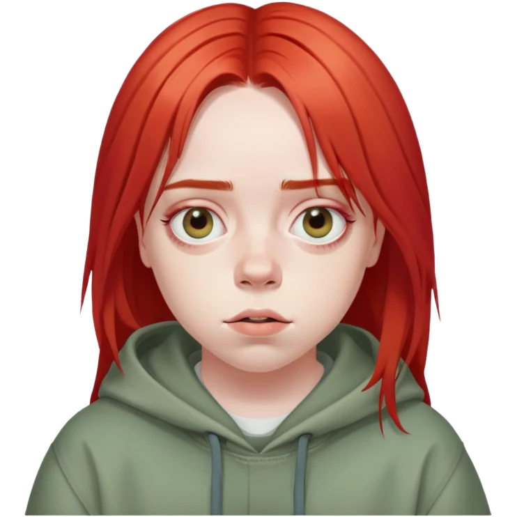 red hair billie eilish emoji