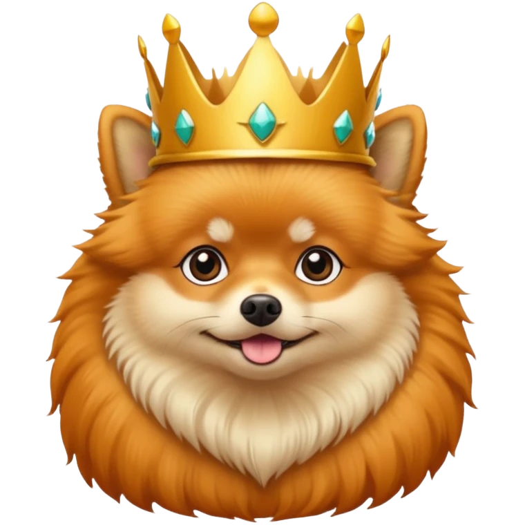 lulu pomeranian crown emoji