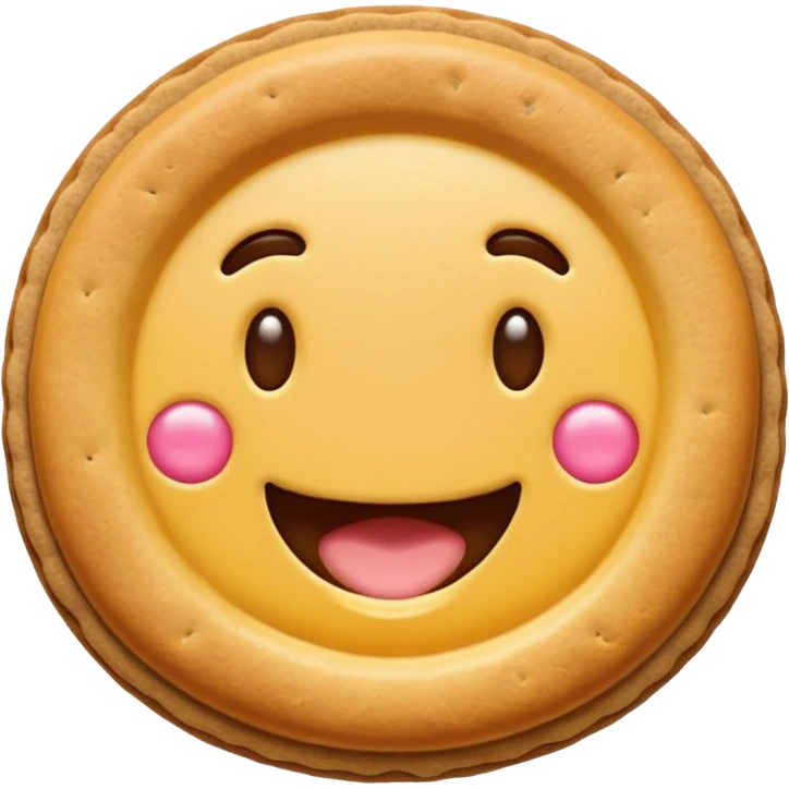 Flork mordiendo galleta expresión feliz emoji