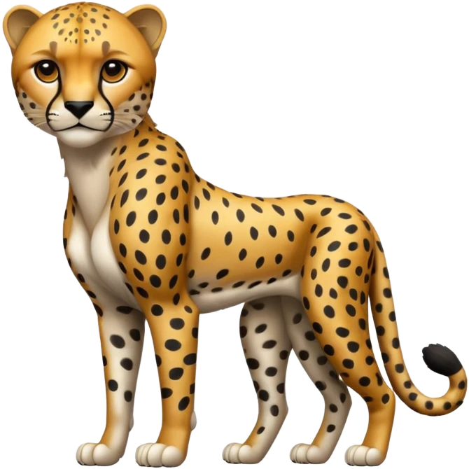 Cheetah black emoji