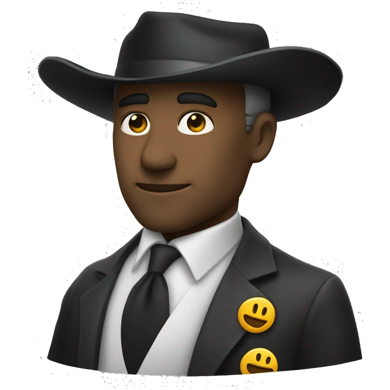 Juste un chapeau noir sens personne  emoji