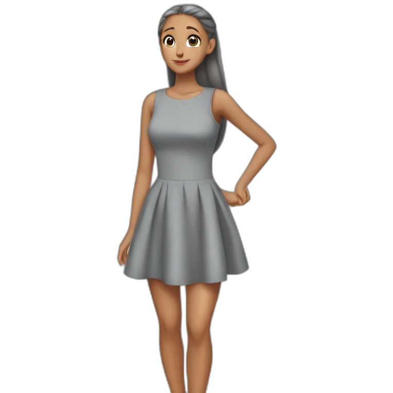 arianagrande-grey-dress emoji