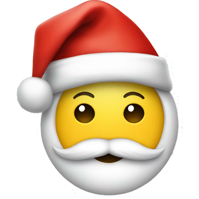 smiley face with santa ha emoji