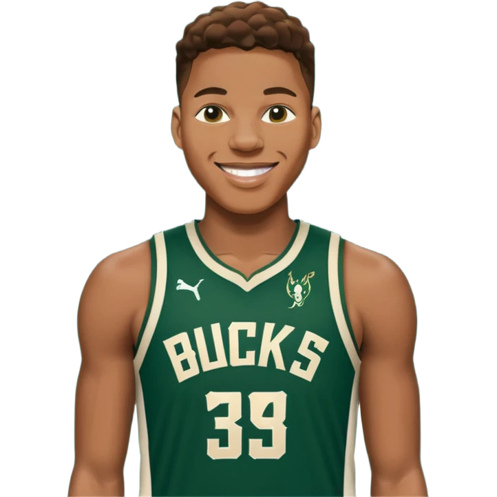 giannis smiling Bucks emoji