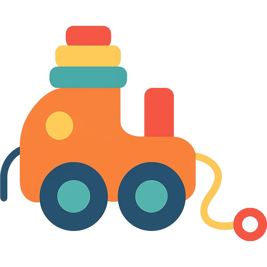 Flat design style toy emoji