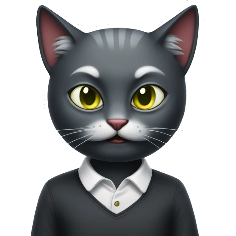 evil cat emoji