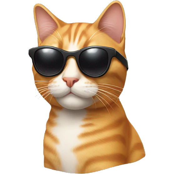 Cat with sunglasses emoji