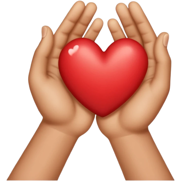 Hand heart emoji