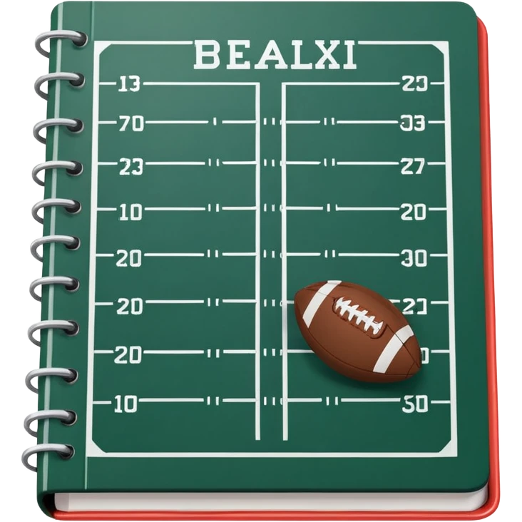 amercian football playbook emoji