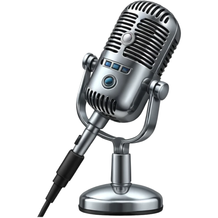 Vintage Microphone emoji