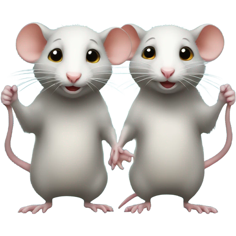 Two rats holds a sign with the inscription "ALINGHT" emoji