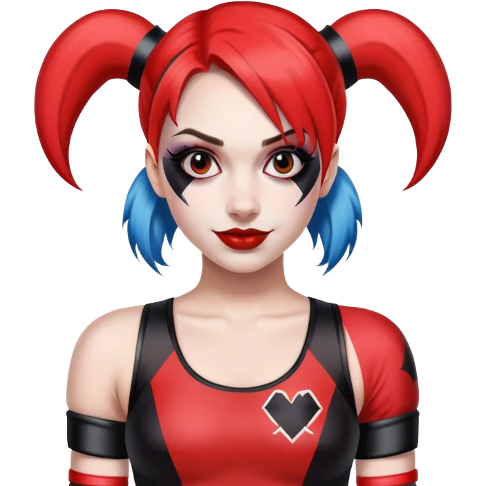 Harley Quinn Roller Derby emoji