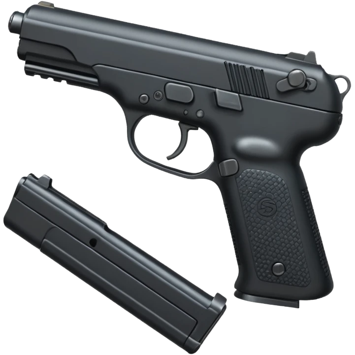 Five seven pistola con peine caracol emoji