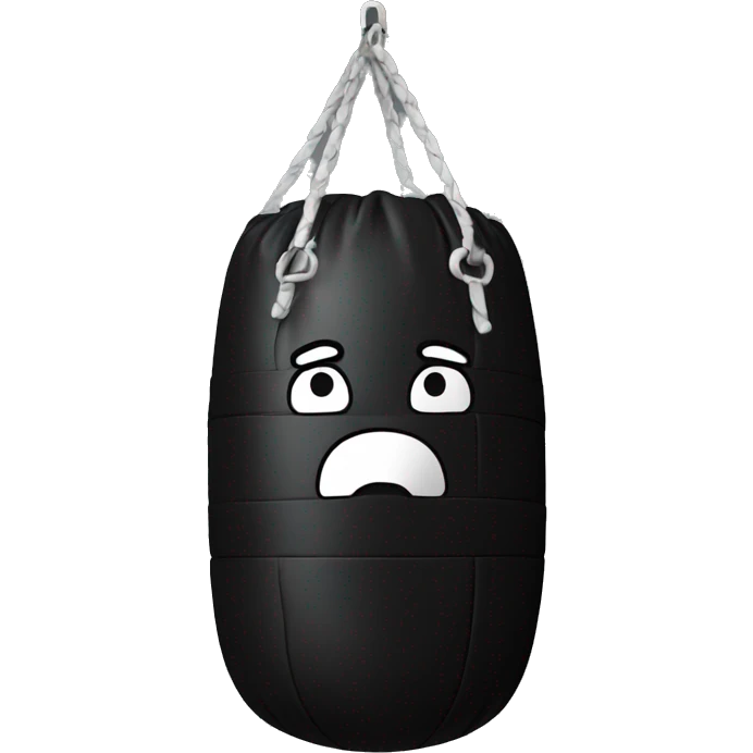 black punching bag emoji