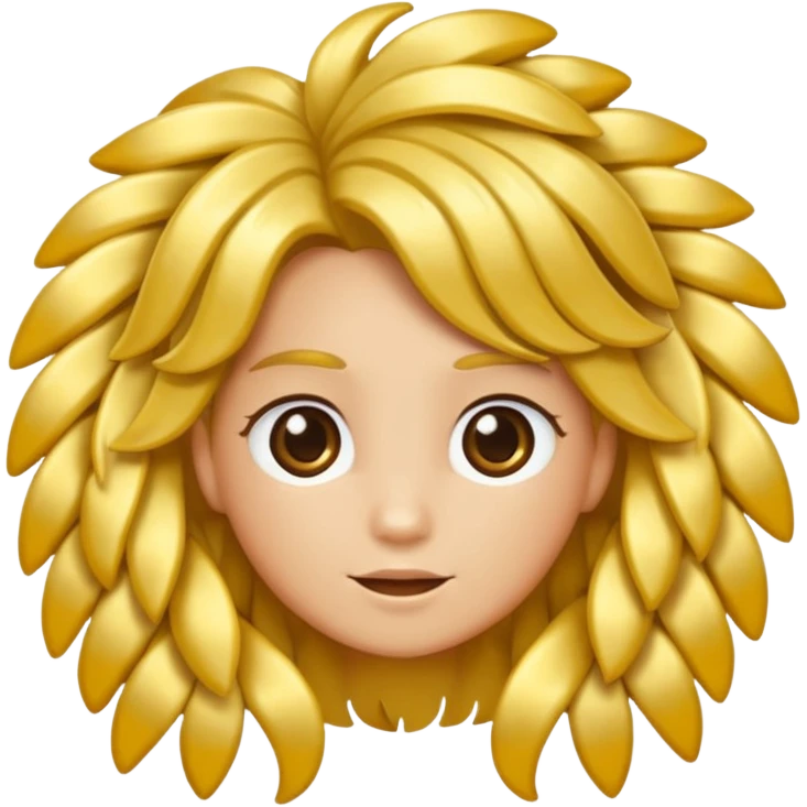 Corona de pelo dorada emoji