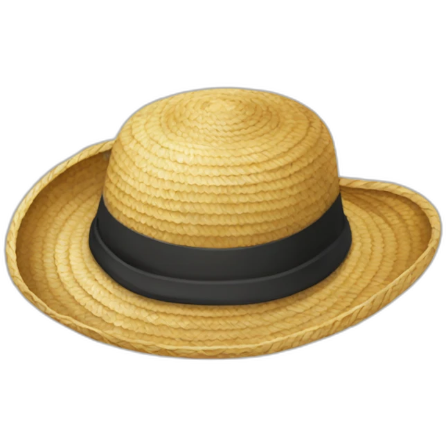 Chapeau de paille comme dans one piece emoji