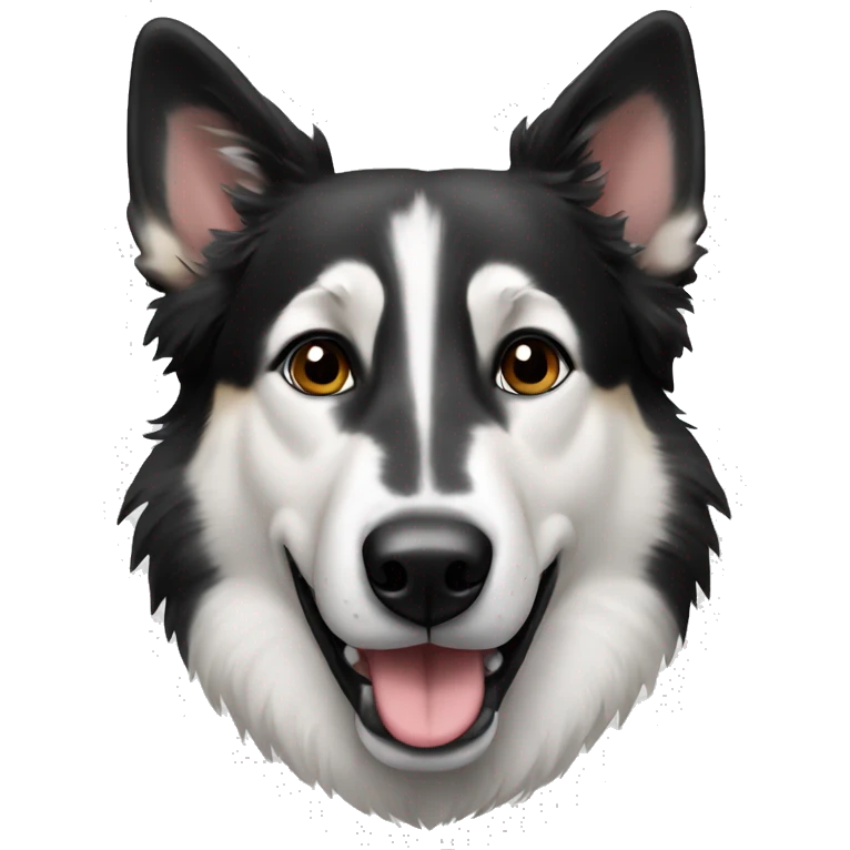 Black and white shepherd  emoji