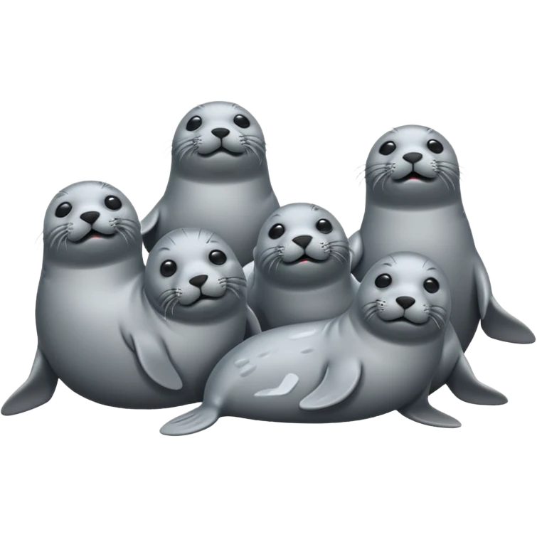 phoques à la plage emoji