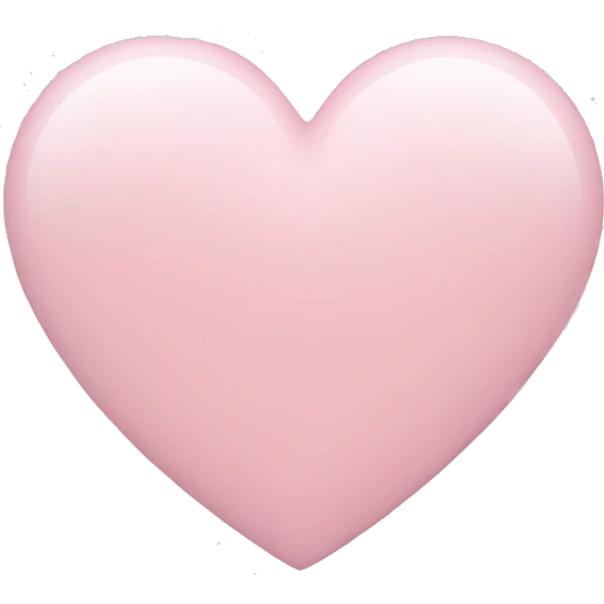 Pale pink heart  emoji