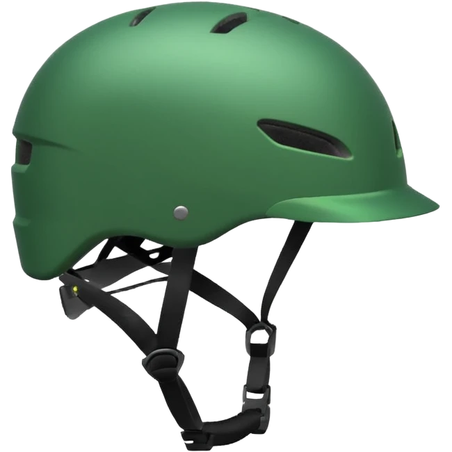 green bike helmet emoji