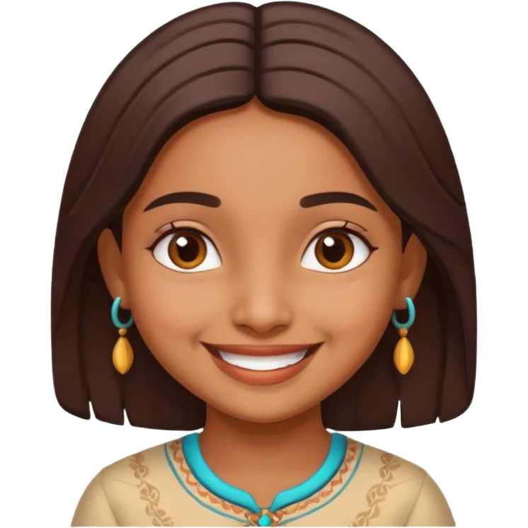 Cute girl Indian  emoji