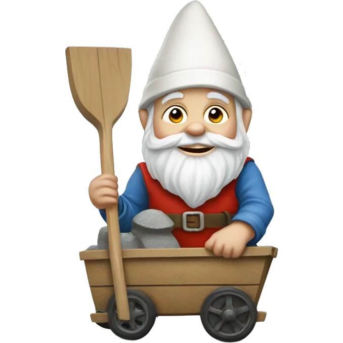 Gnome with wheelbarrow emoji