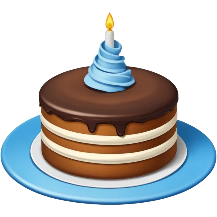 Yuvarlak mavi tek ama ınstagram'daki gibi öyle orijinal kek emoji