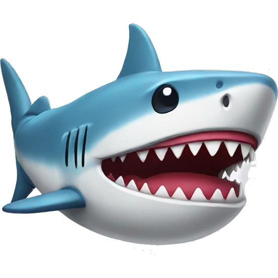 pillow on shark emoji