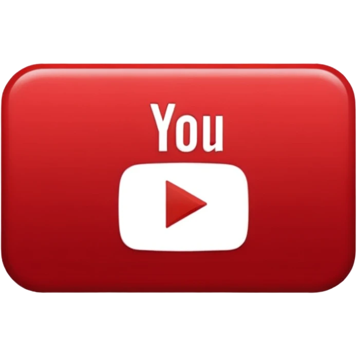 placa do youtube vermelho emoji