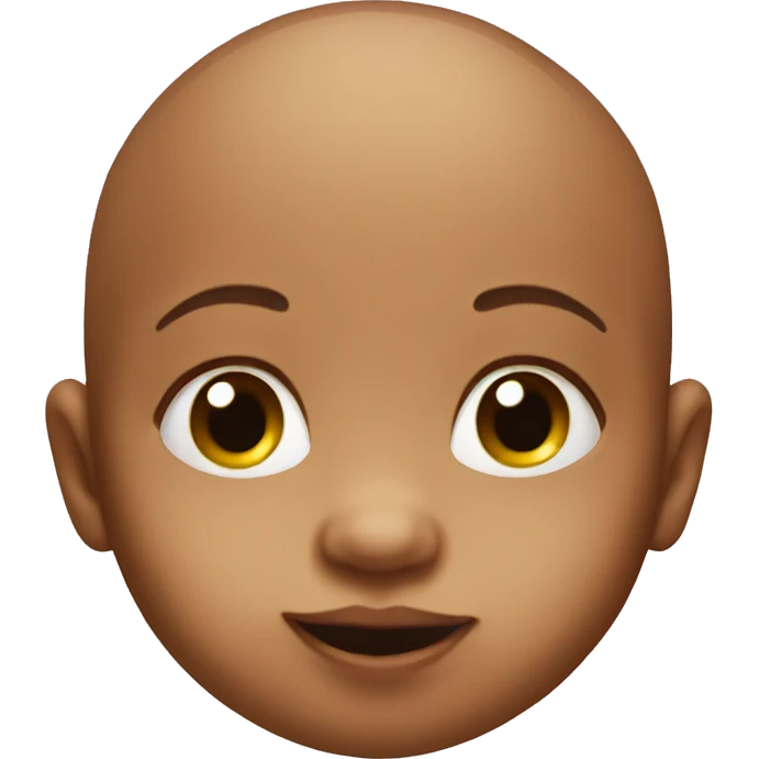 A baby with a giant nose emoji
