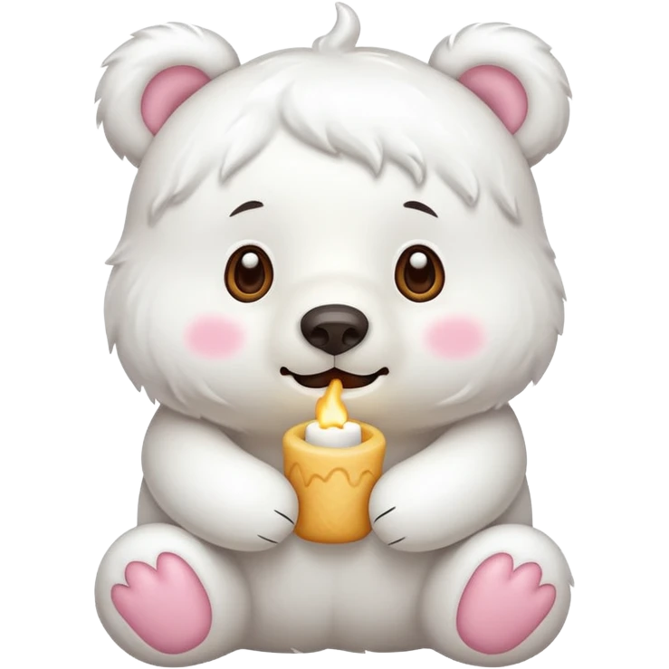 Bear marshmallow  emoji