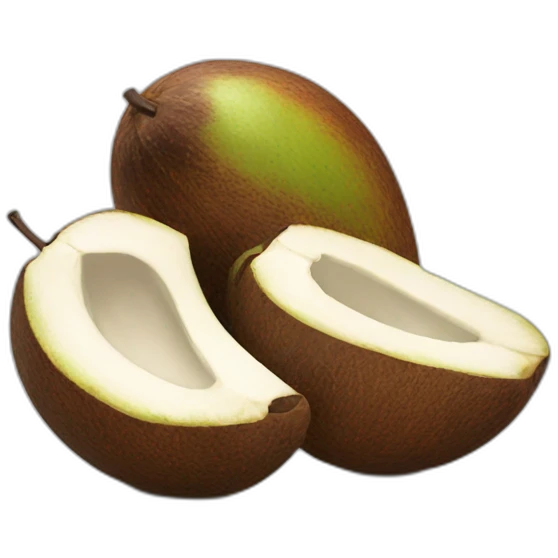 coco (the fruit) split in half emoji