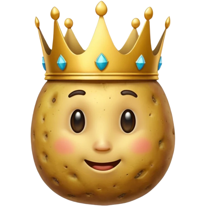 Potato with a crown  emoji