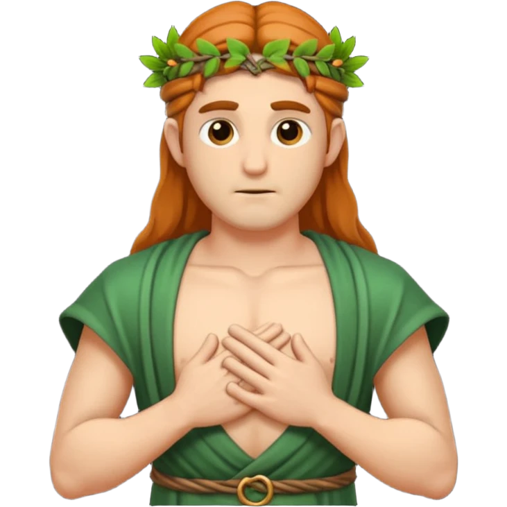 druid character hand on chest sincere emoji