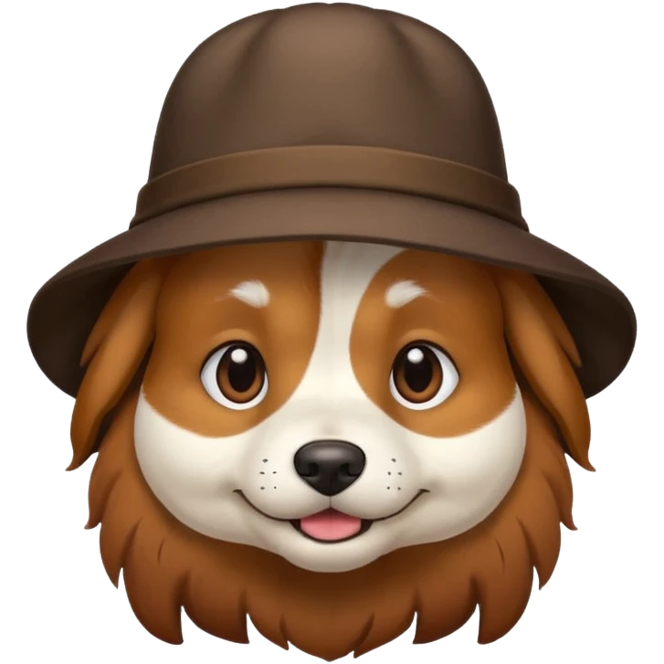 A dog in a hat emoji