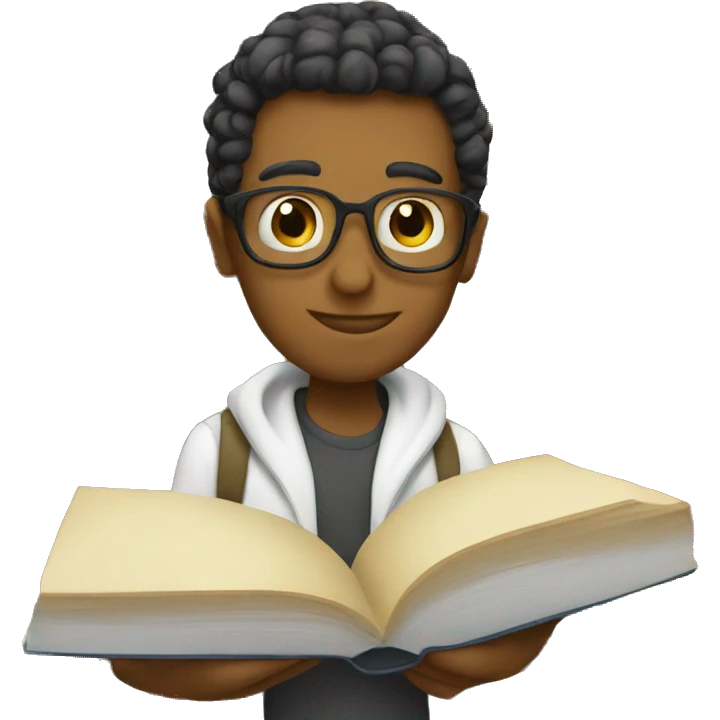 Book worm emoji
