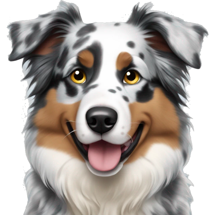 blue merle australian shepherd emoji