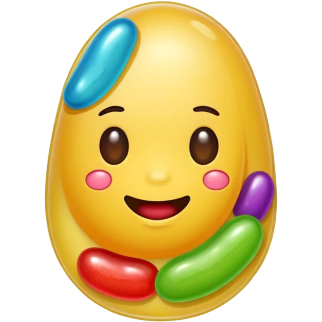 Jelly bean emoji