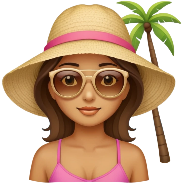 girl at beach emoji