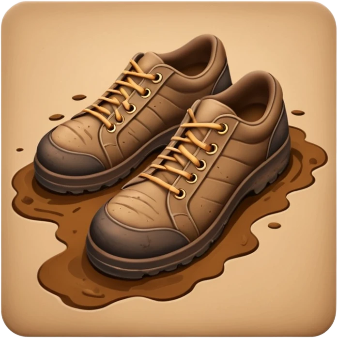 shoe print on the floor   emoji