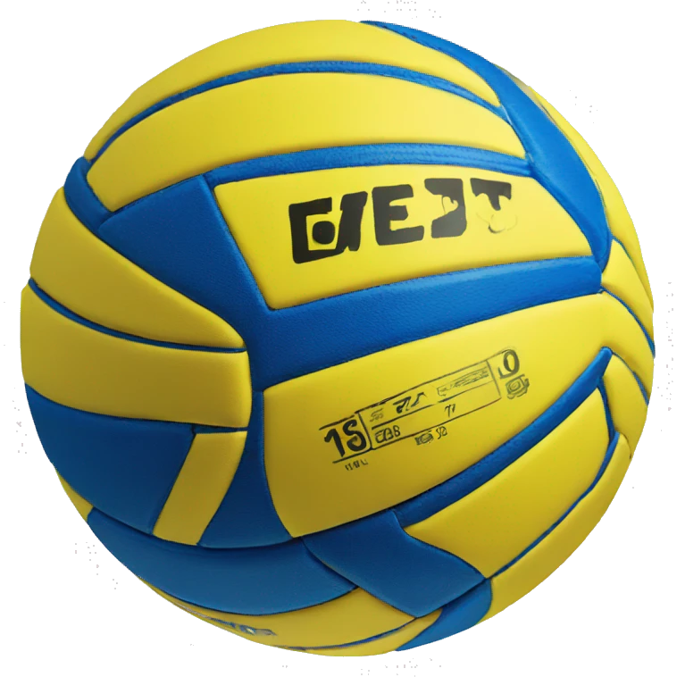 Yellow and blue volleyball v300w emoji