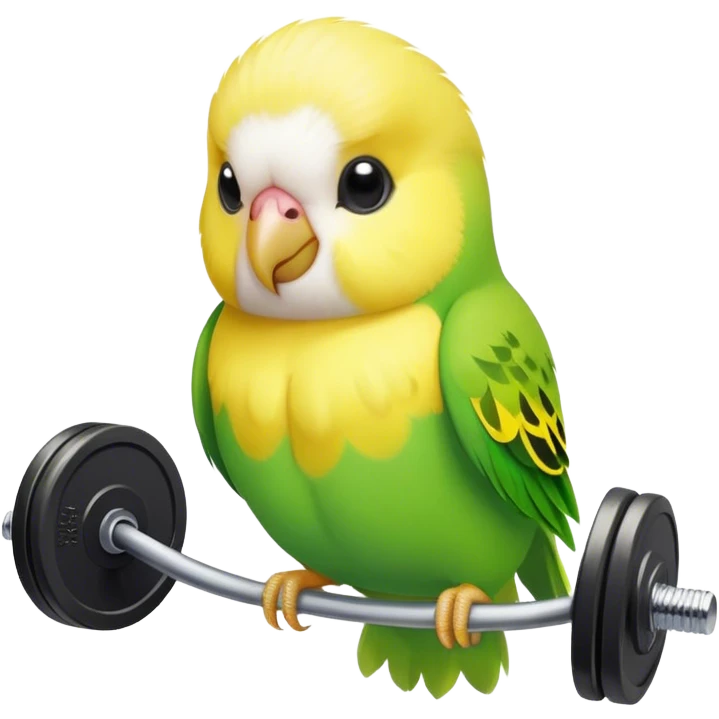gym budgie at the gym very cute emoji