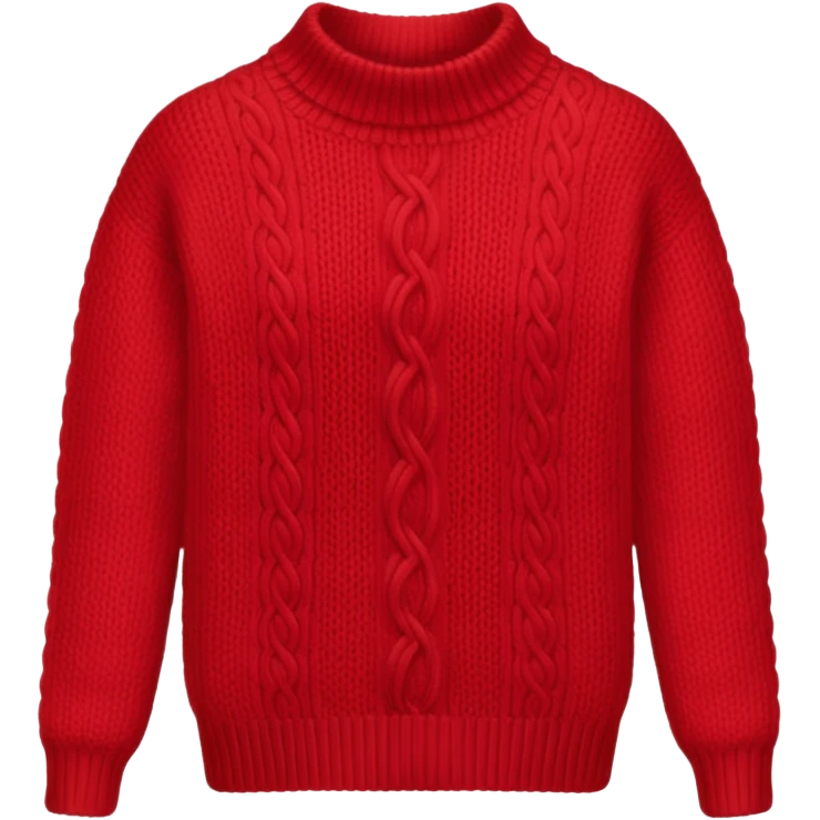 red knitwear emoji