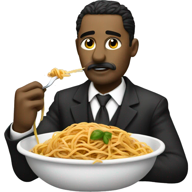 Mafia in the Tank eating Spaghetti emoji