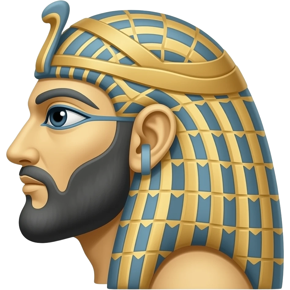 A Mesopotamia winged king side emoji